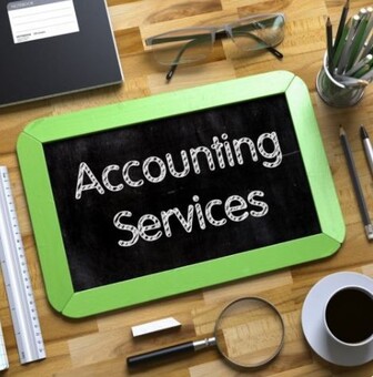 Professional accounting workspace